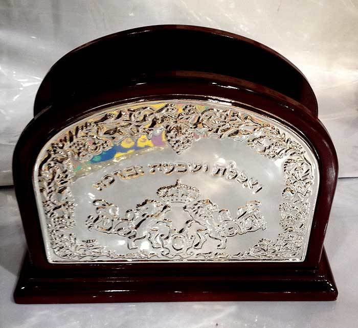 Wood/Silverplate Bencher Holder (SHB-AVI902S)
