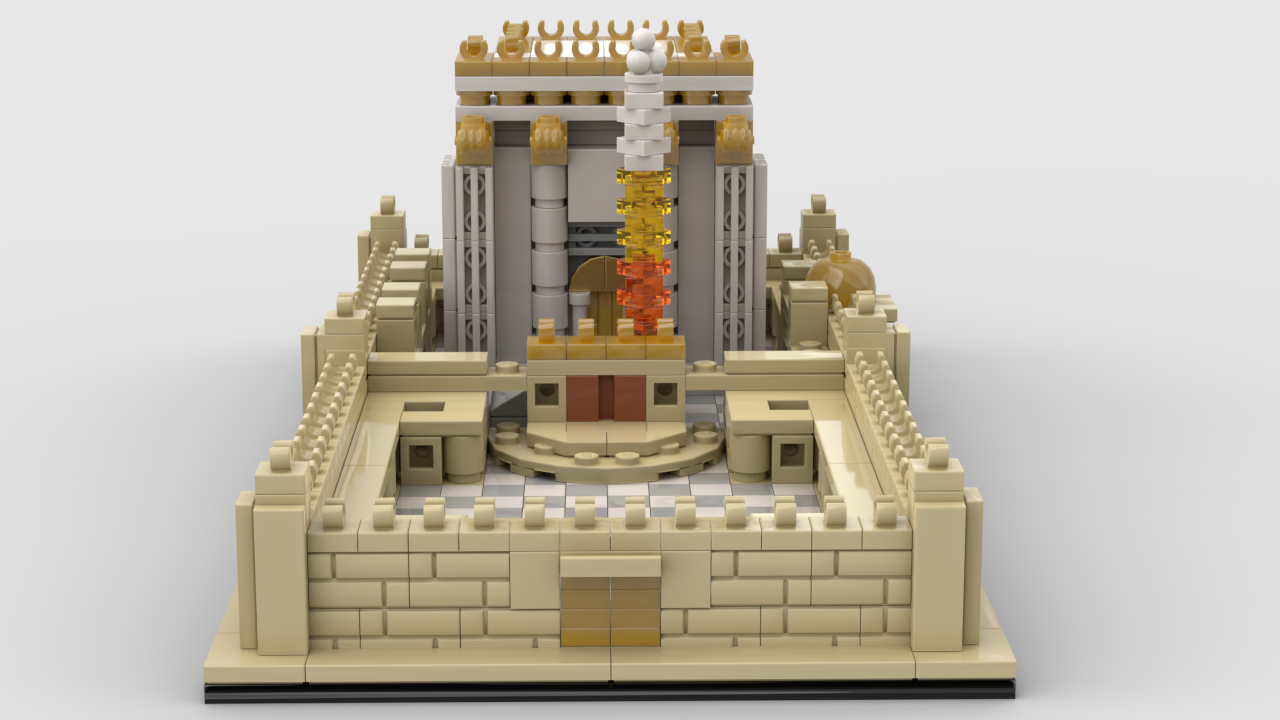 Second Beis Hamikdash Lego Model 10"x20" -3480Pcs. (GM-GP84613)