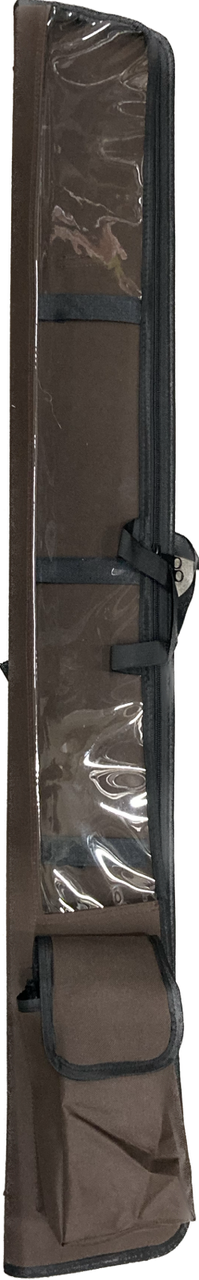 Brown Vinyl Lulav Holder with Shoulder Strap and Etrog Pouch 47" Long (L-LET6)